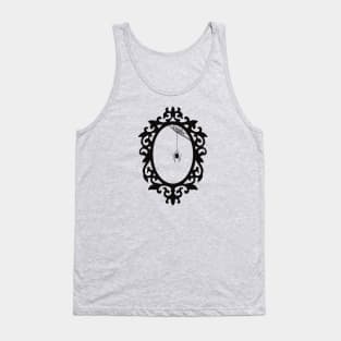 Gothic Victorian Dark Academia Frame And Spider Silhouette Tank Top